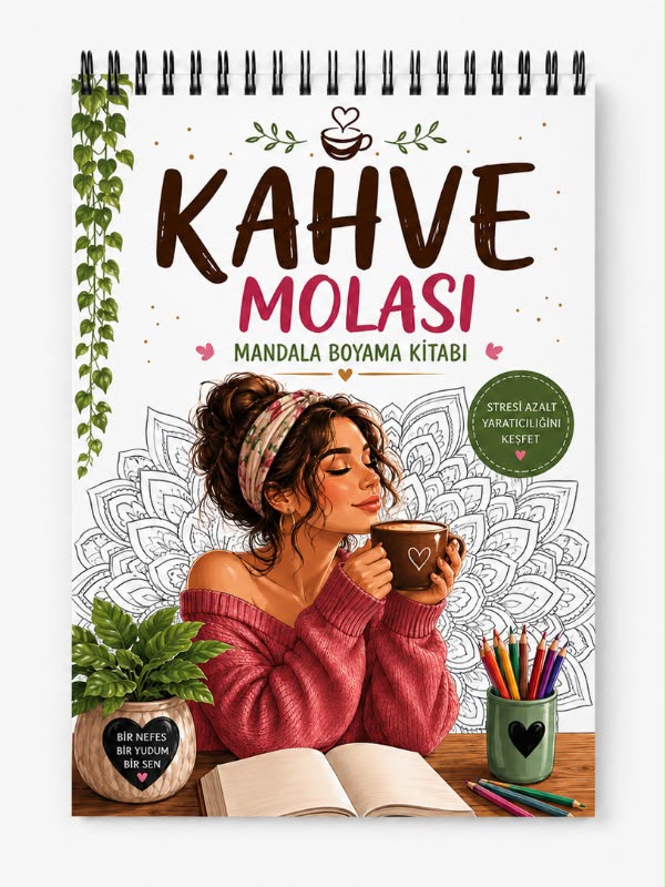 Yetişkinler İçin Mandala Kahveli Renkler Seti